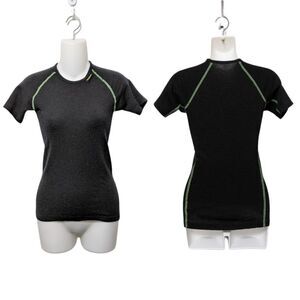 WOOLPOWER USA Black Tee Lite Merino Wool Base Layer XXS